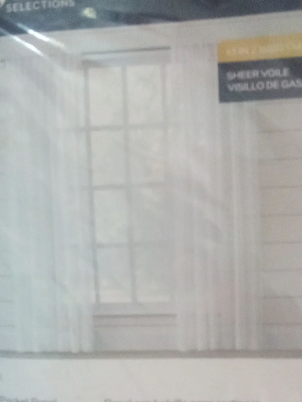 White Sheer Window Panels - Set of 2